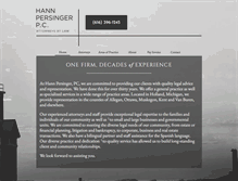 Tablet Screenshot of hannpersinger.com